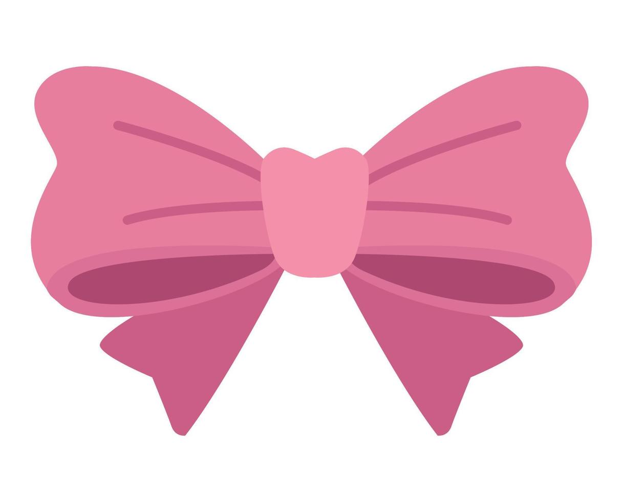 pink ribbon bow vector