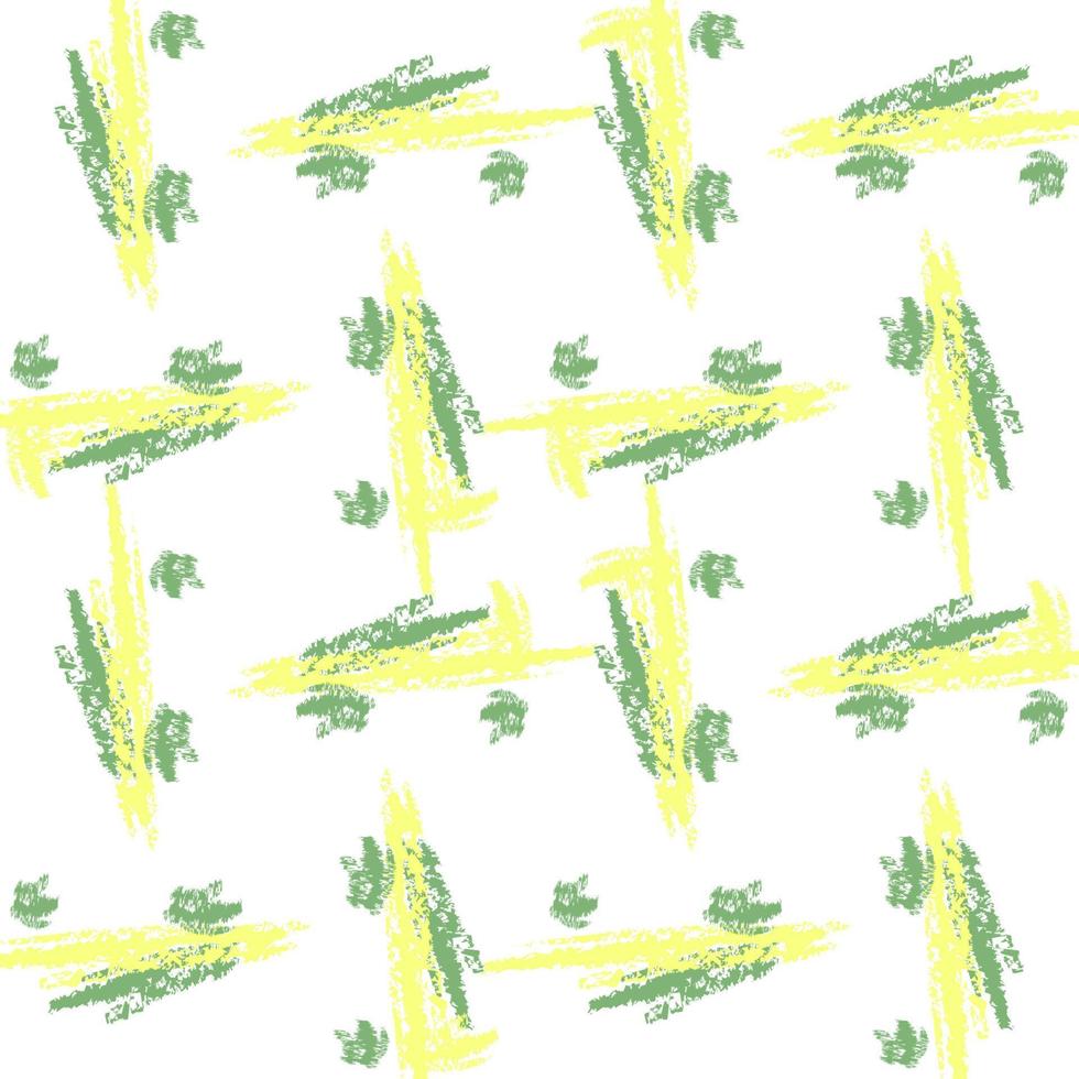 Abstract yellow hand-drawn pattern. Brush pattern for textiles, fabrics, wallpapers. vector