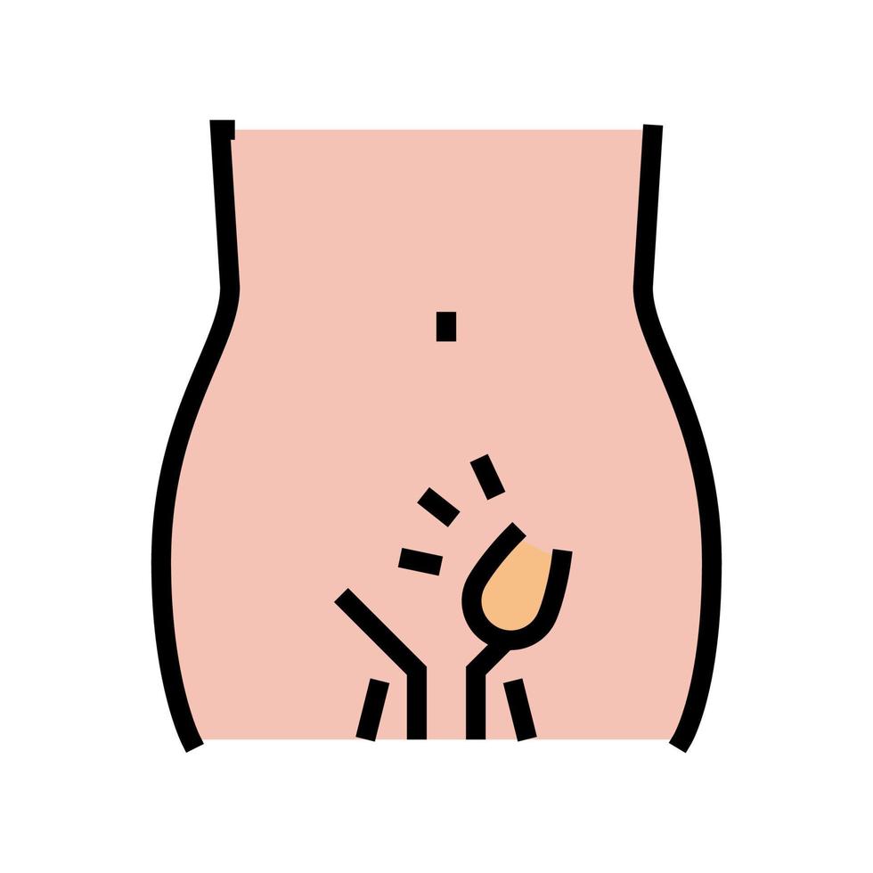 hernia inguinal disease color icon vector illustration
