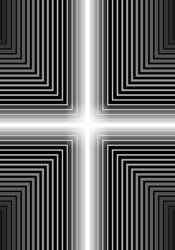 forma rectangular vertical líneas cruzadas blancas brillo de neón vector