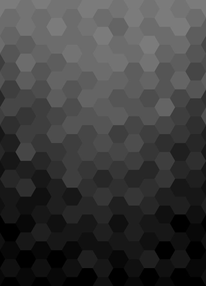 Gradient Black Hexagon Shape Pattern Background vector