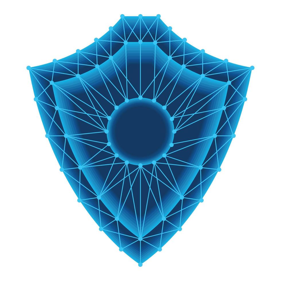 shield guard realistic technology vector