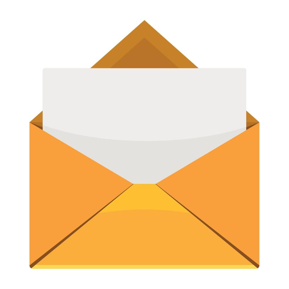 envelope mail open vector