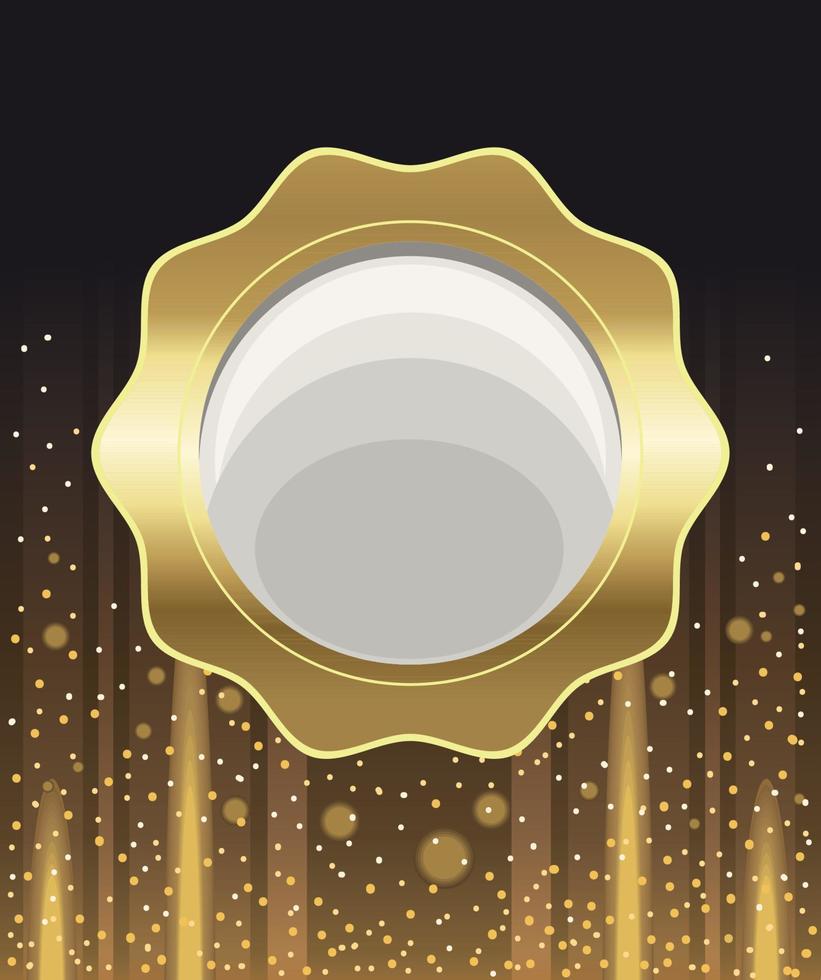 lace golden in poster vector