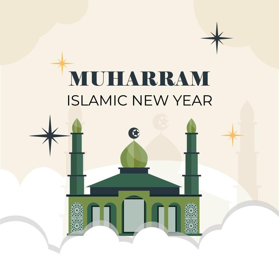 año nuevo islámico muharram vector