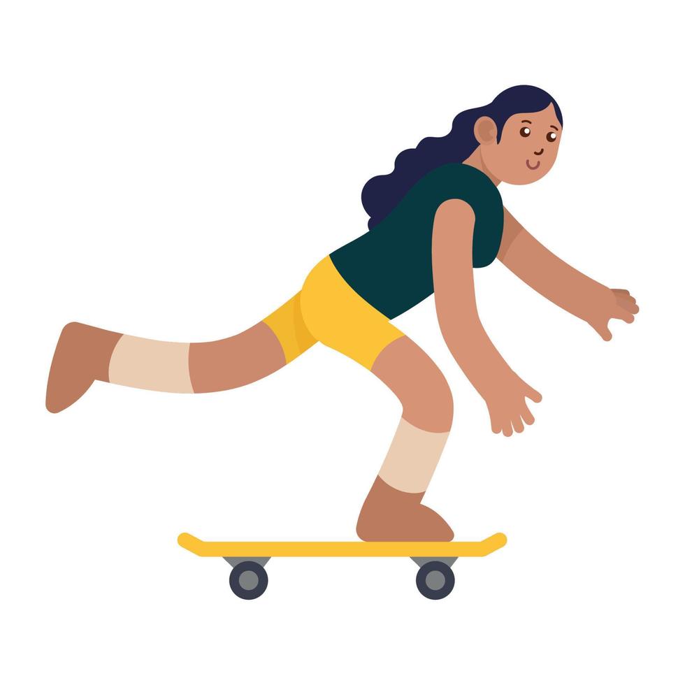 female skater sporter vector