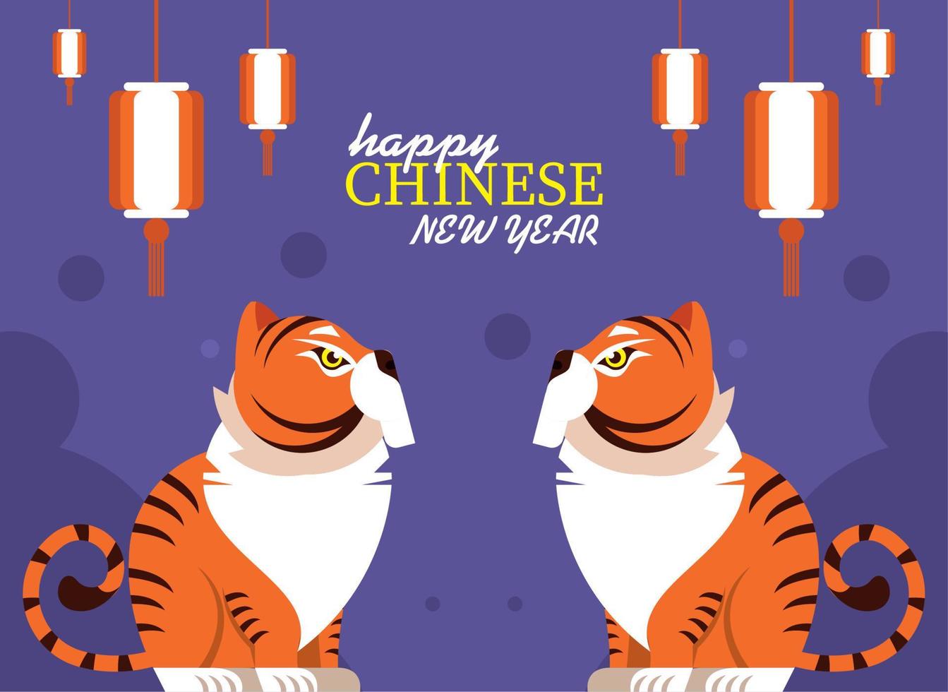 feliz año nuevo chino tarjeta vector