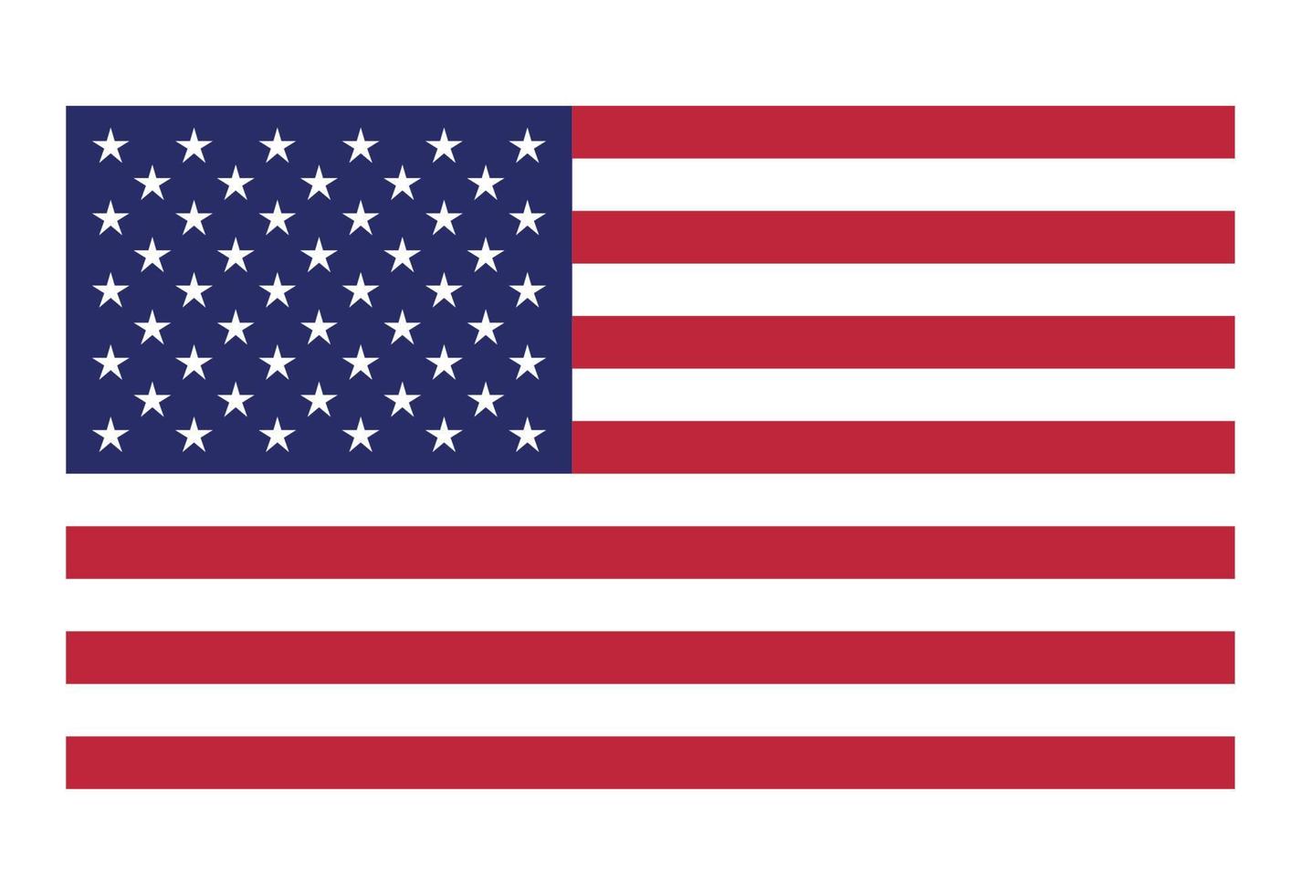 usa flag contry symbol vector