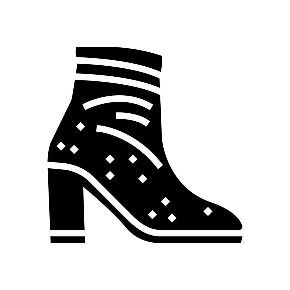ilustración de vector de icono de línea de cuidado de zapatos de terciopelo