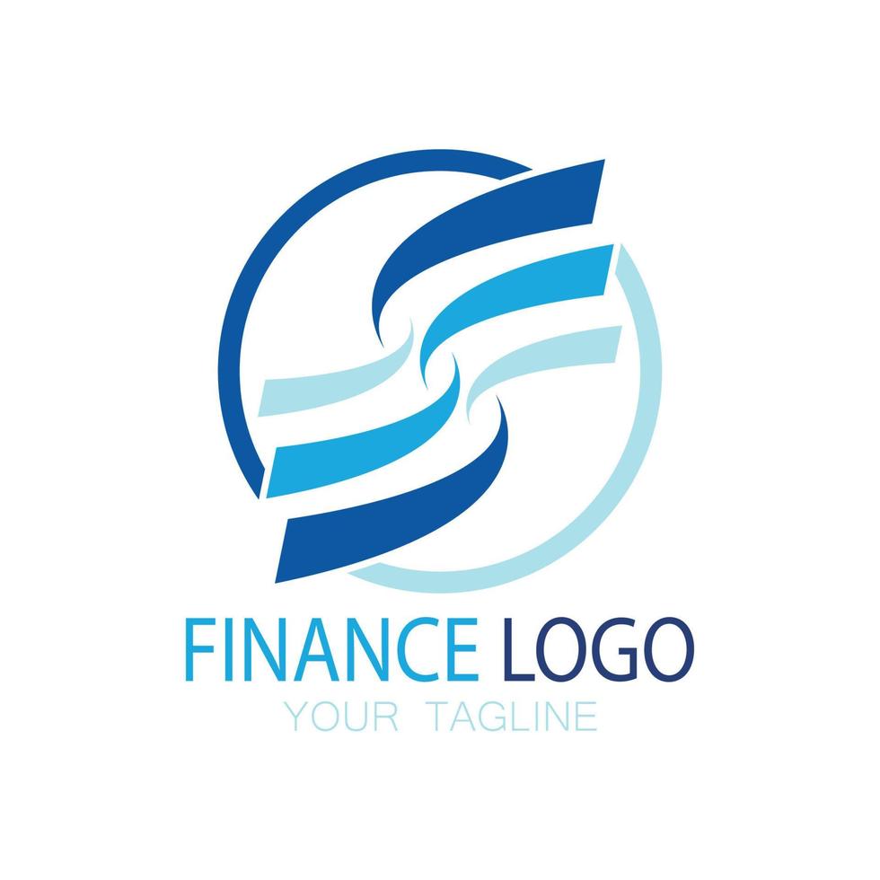 negocio finanzas y marketing logo vector ilustración plantilla icono diseño contabilidad financiera logo con moderno vector concepto