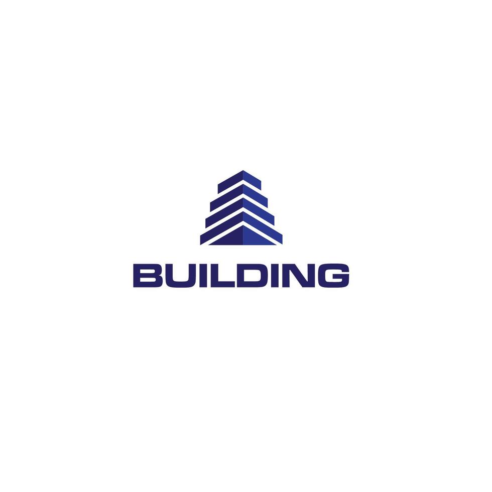 landmark building tower logo concept vector