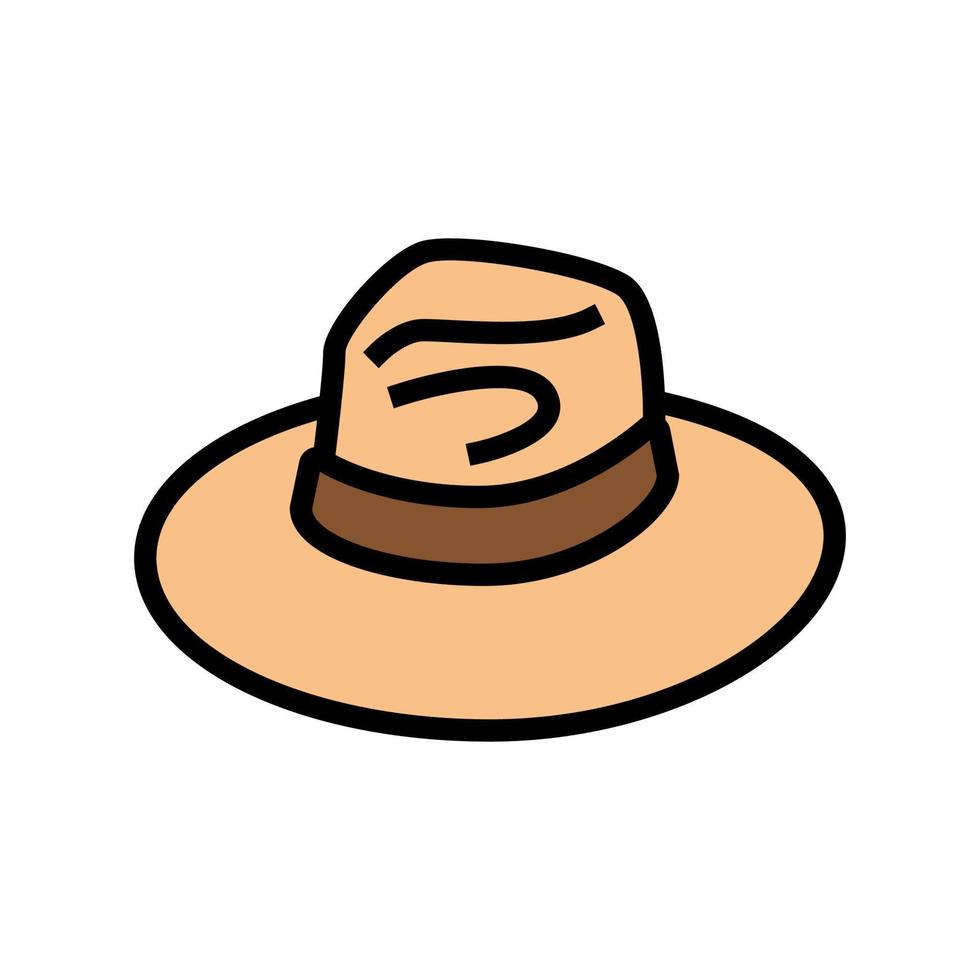 hat head accessory color icon vector illustration