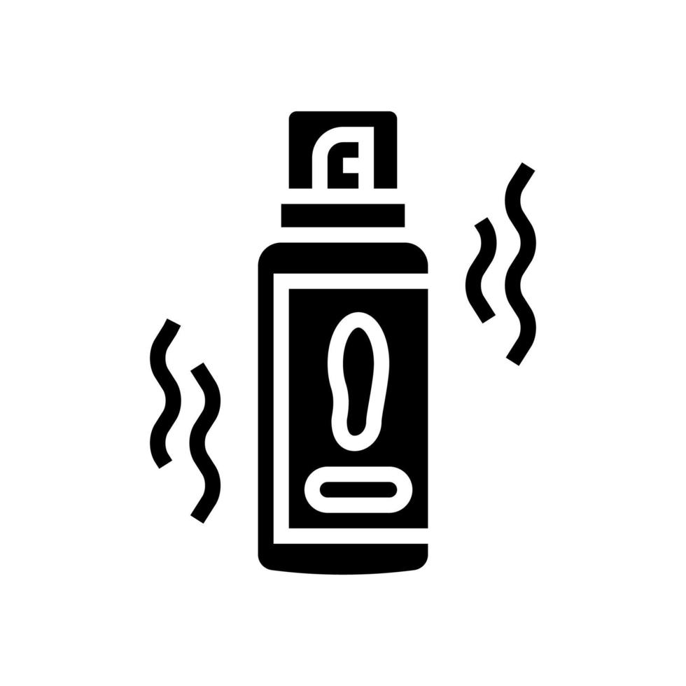 deodorant shoe care line icon vector illustration