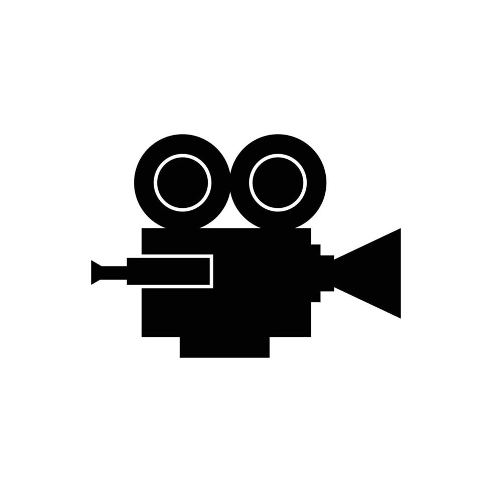 black vintage cinema camera logo icon 10386042 Vector Art at Vecteezy