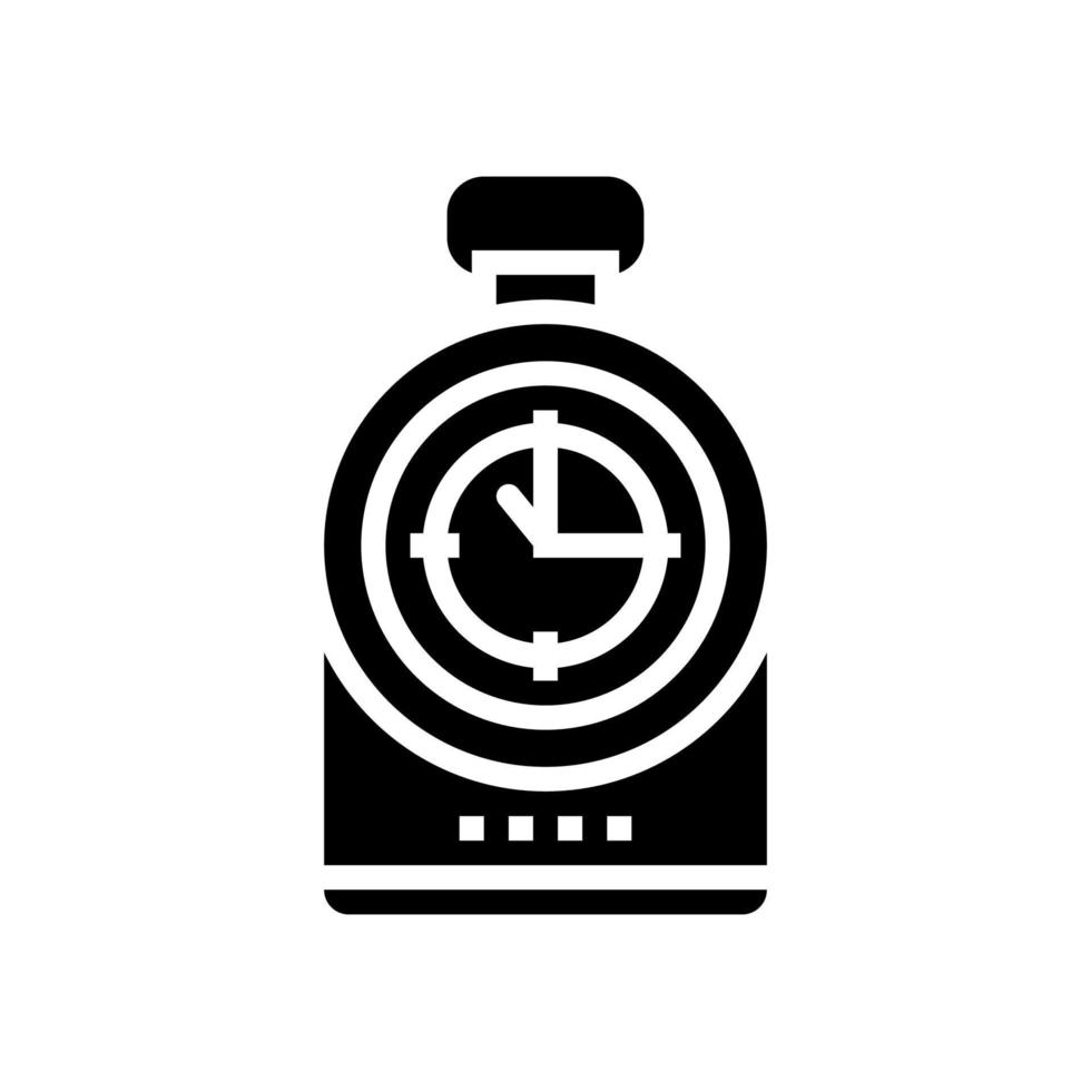compass tool glyph icon vector illustration