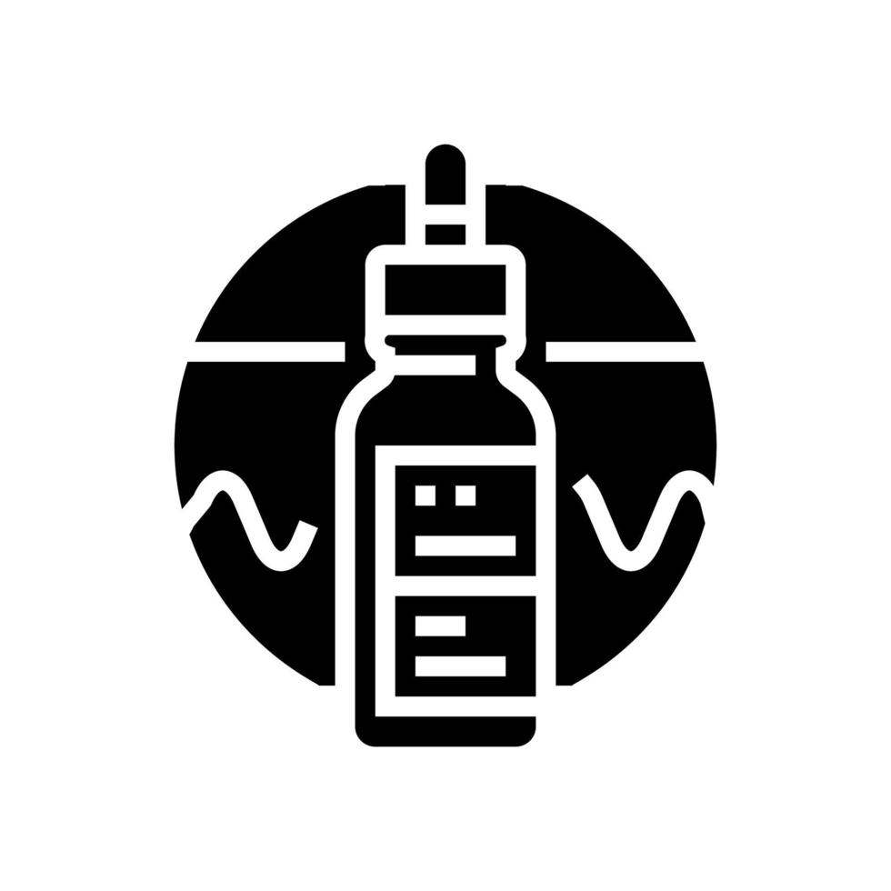 hyaluronic acid glyph icon vector illustration
