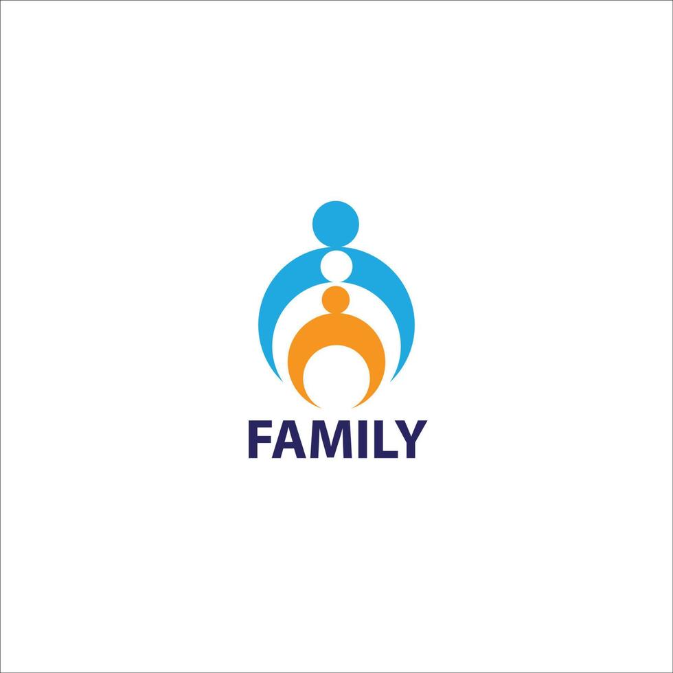 family logo with negative space style 10386237 Vector Art at Vecteezy