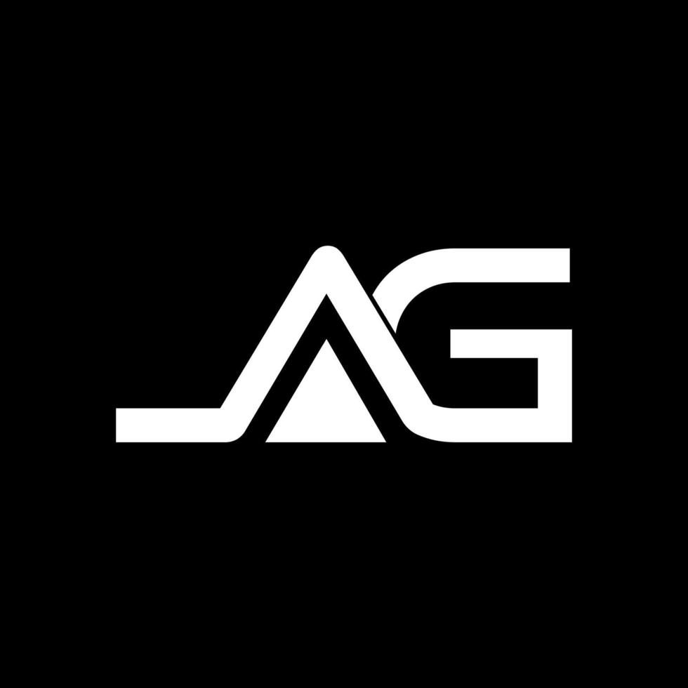 letter JAG initial monogram logo template vector