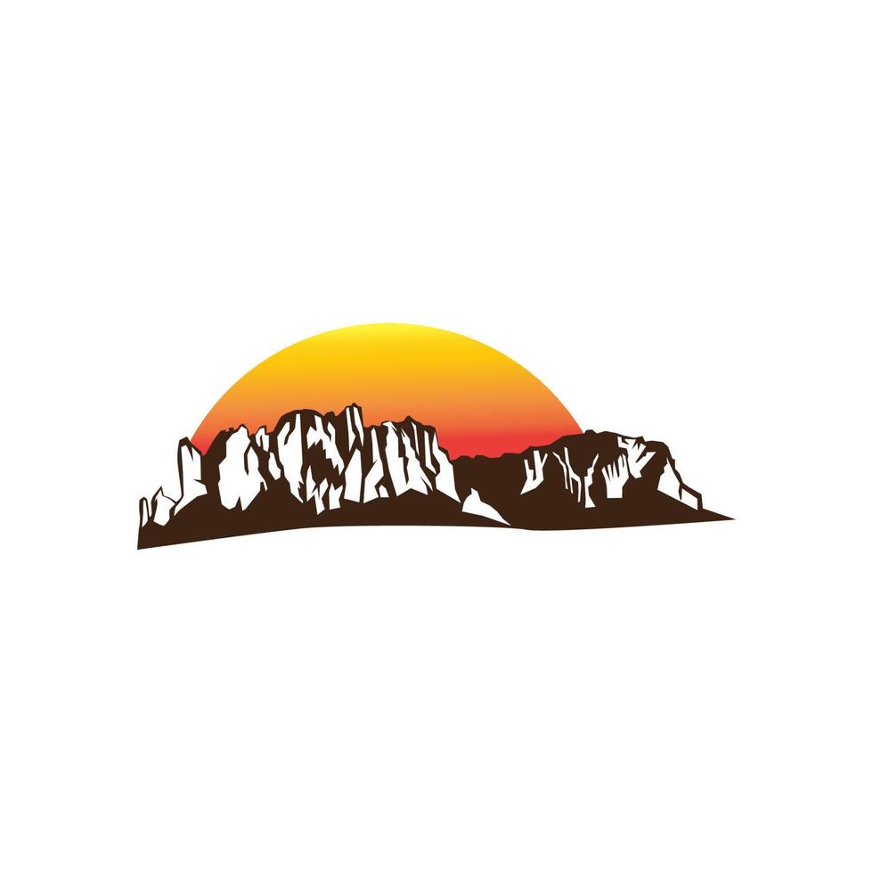 superstiton mountain arizona vector