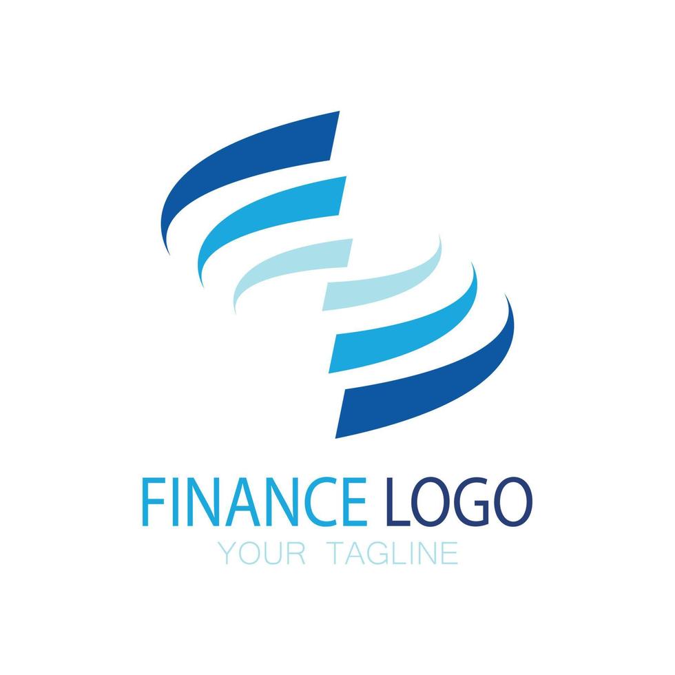 negocio finanzas y marketing logo vector ilustración plantilla icono diseño contabilidad financiera logo con moderno vector concepto