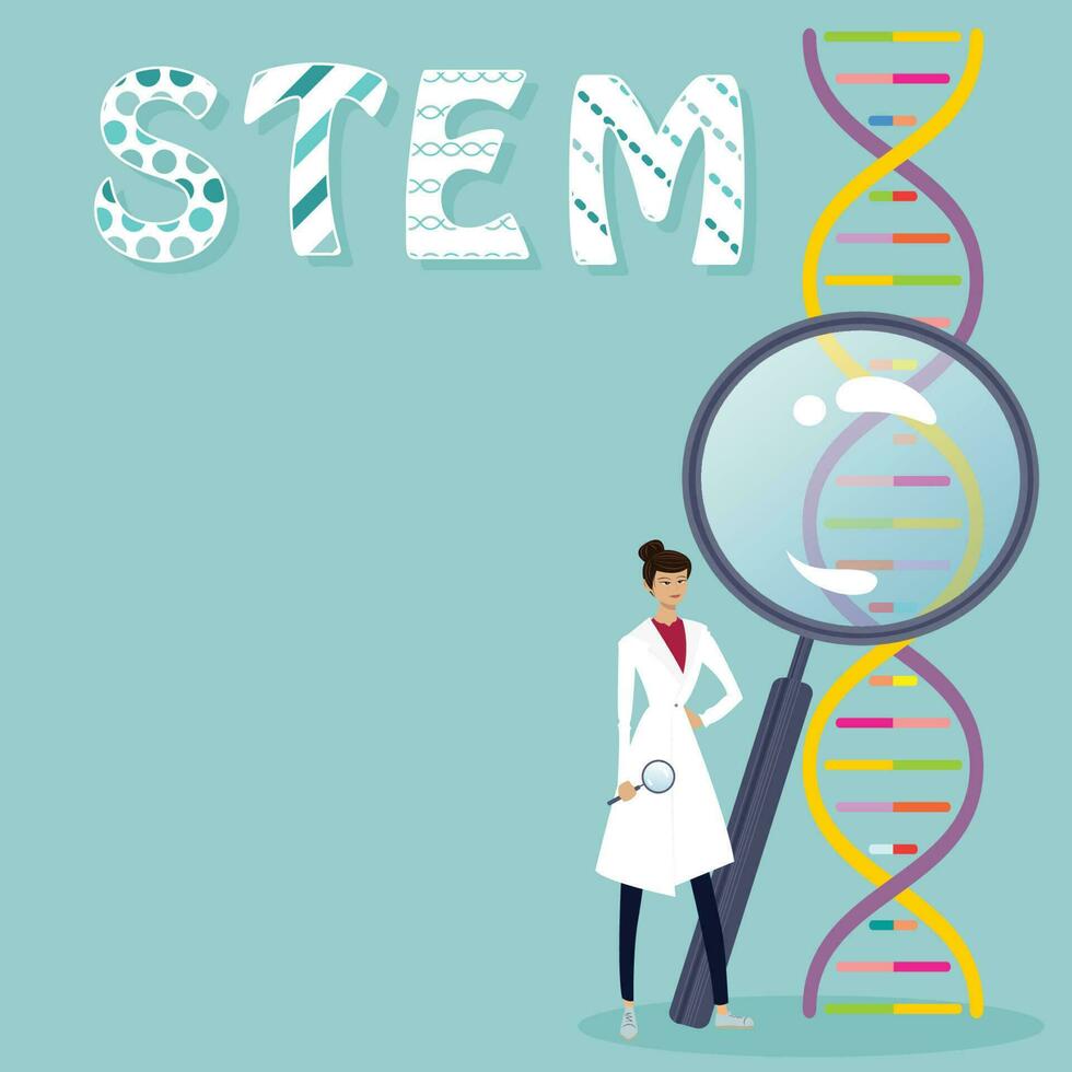 The importance of STEM education and research vector