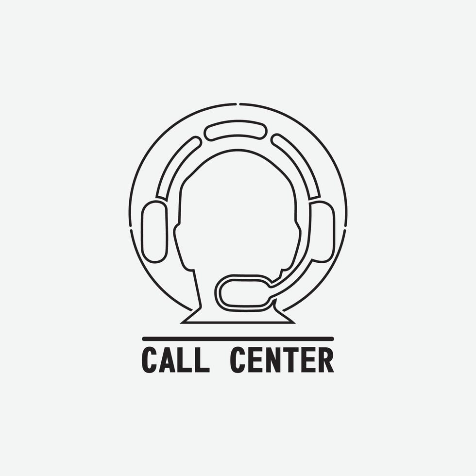 icono de centro de llamadas vector