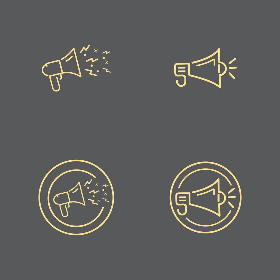 Megaphone vector illustration design template