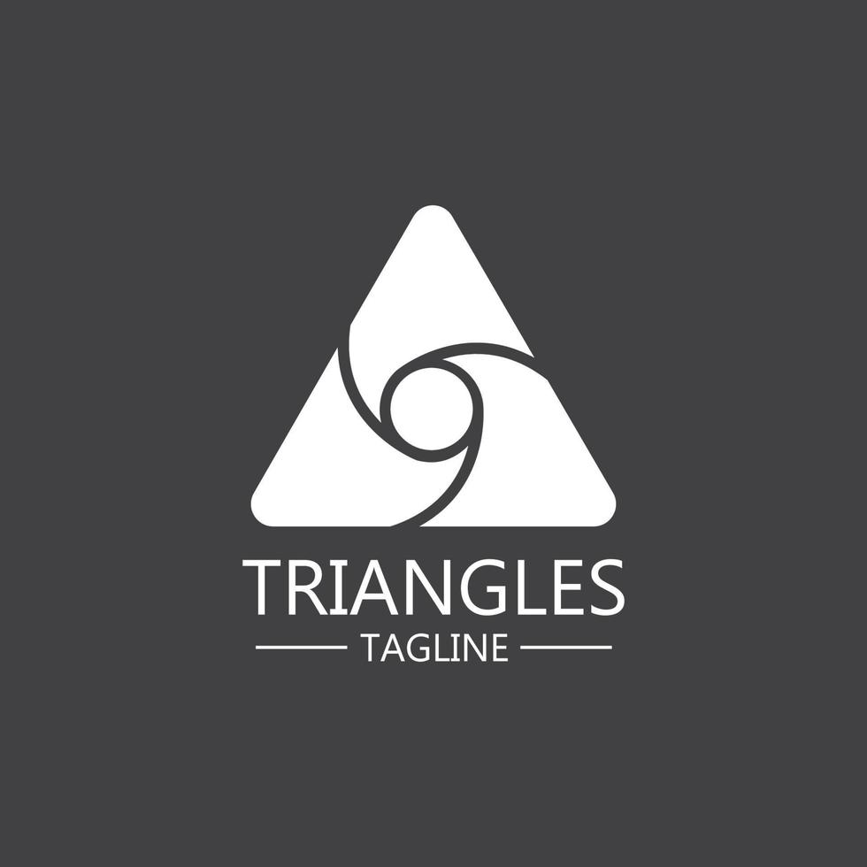 Triangle Icon Design vector