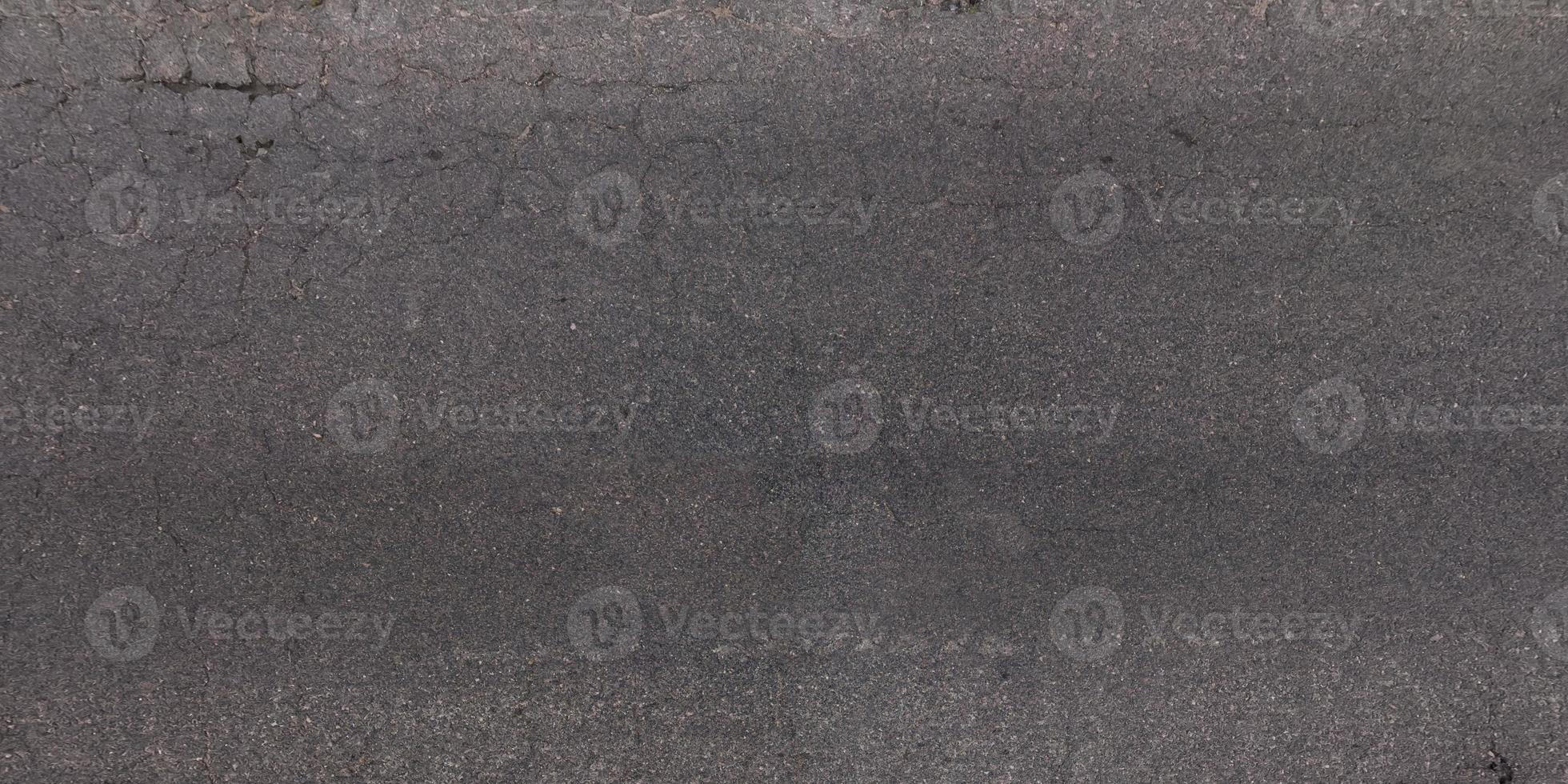 view from above on texture of asphalt road photo