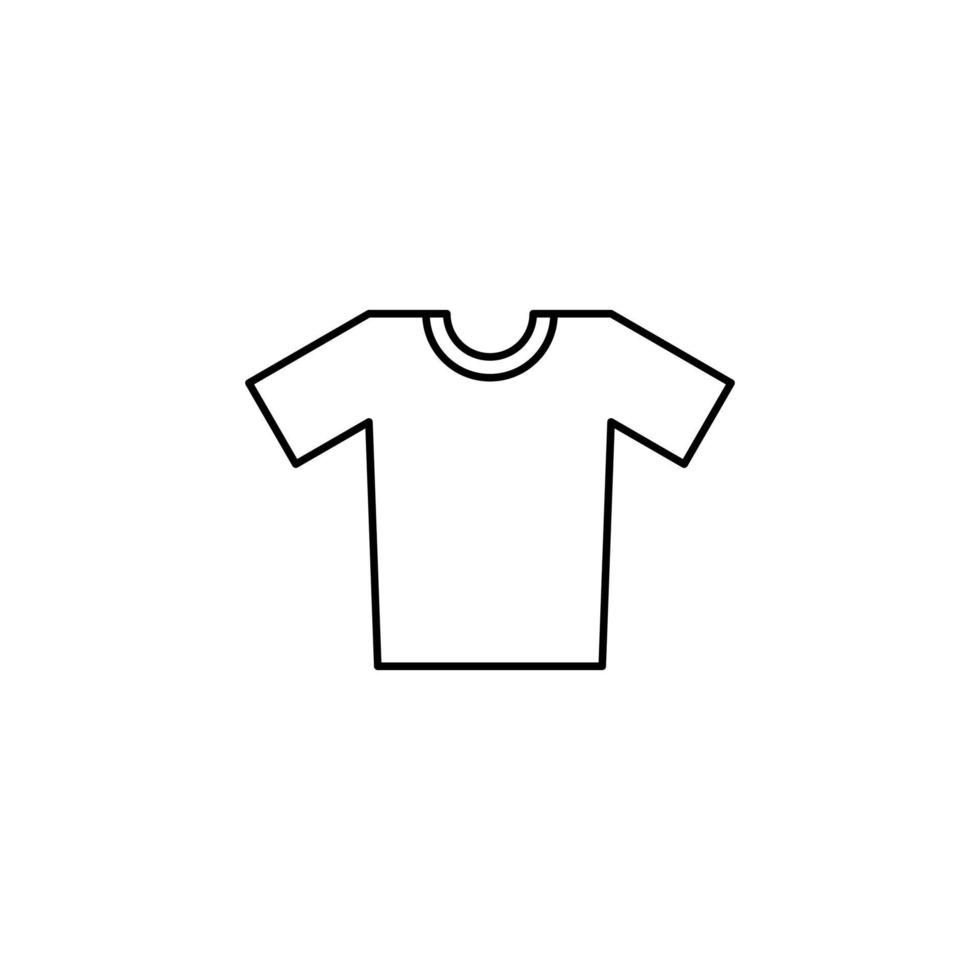 Shirt, Fashion, Polo, Clothes Thin Line Icon Vector Illustration Logo Template. Suitable For Many Purposes.