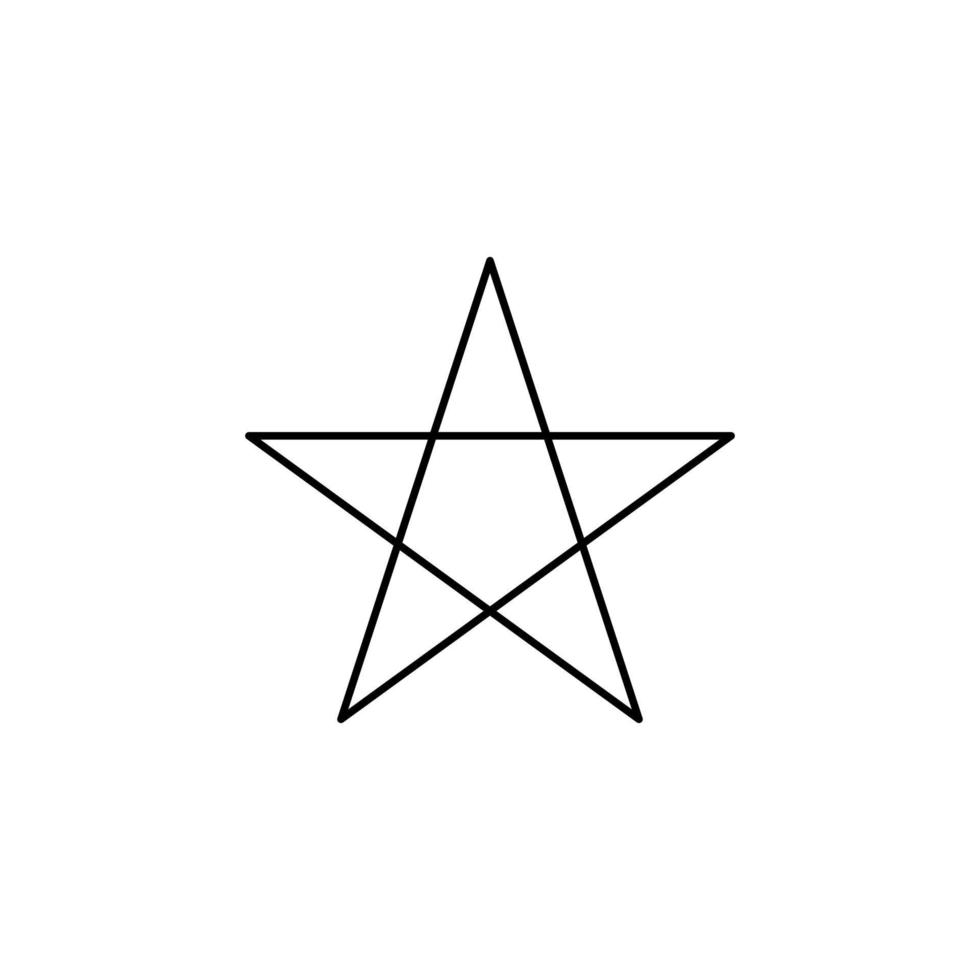 estrellas, plantilla de logotipo de ilustración de vector de icono de línea delgada nocturna. adecuado para muchos propósitos.
