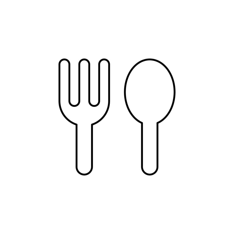 Restaurant, Food, Kitchen Thin Line Icon Vector Illustration Logo Template. Suitable For Many Purposes.