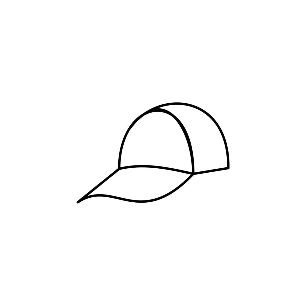 Hat, Accessory, Fashion Thin Line Icon Vector Illustration Logo Template. Suitable For Many Purposes.