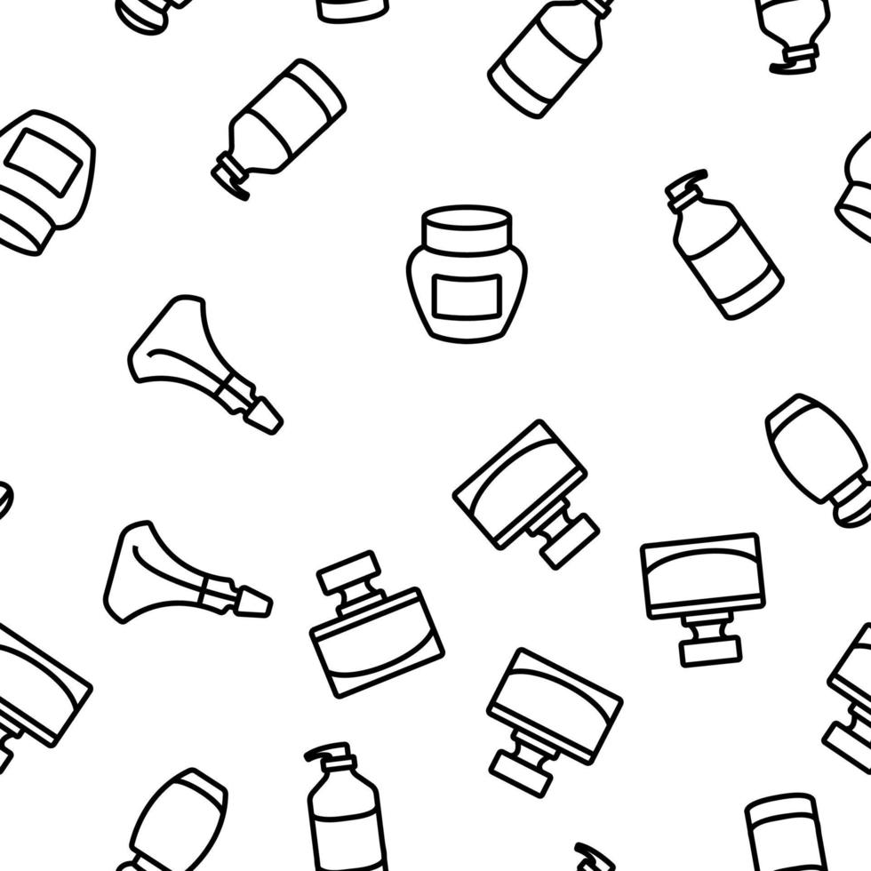 Fragrance Bottles Vector Seamless Pattern