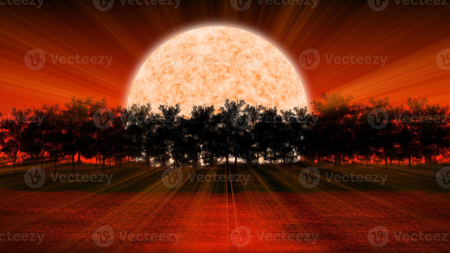 Beautiful Realistic Digital Painting. You can use this asset for background your content like as fantasy, adventure, astrophotography, nature, video, advertisement, education, banner, backdrop ads etc photo