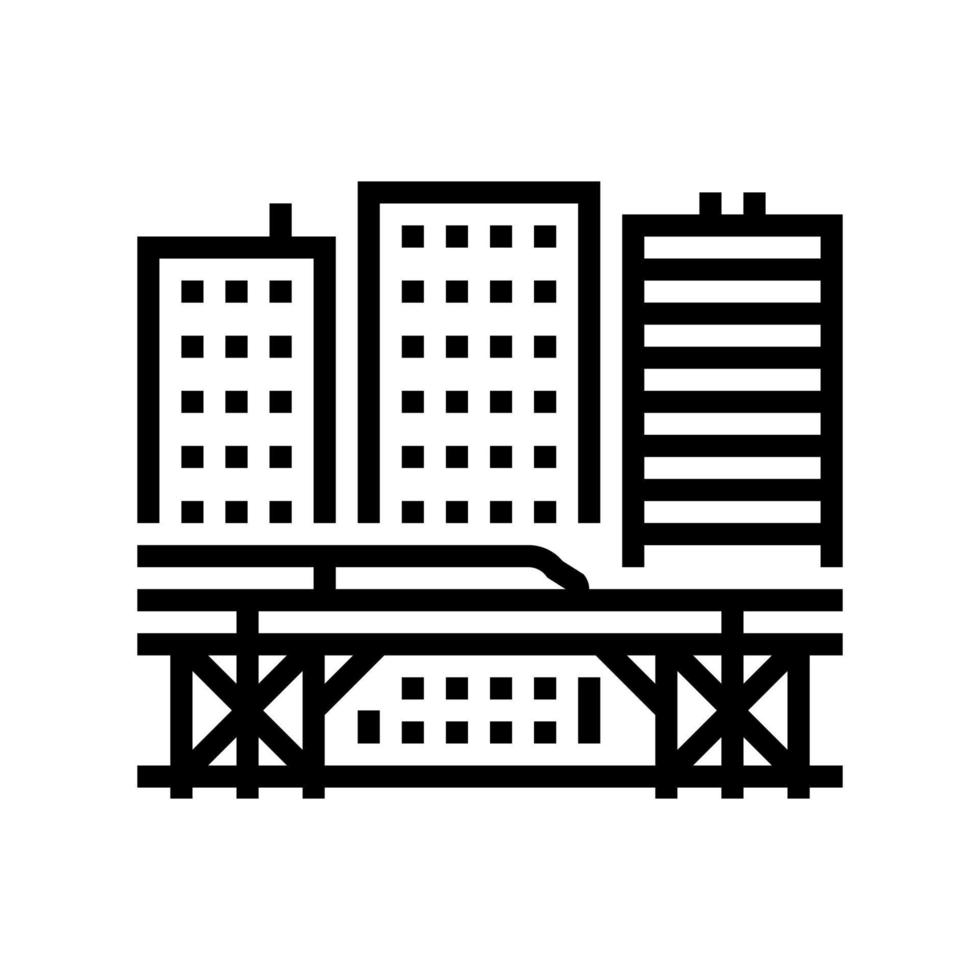 metro tram electric train transport station line icon vector illustration