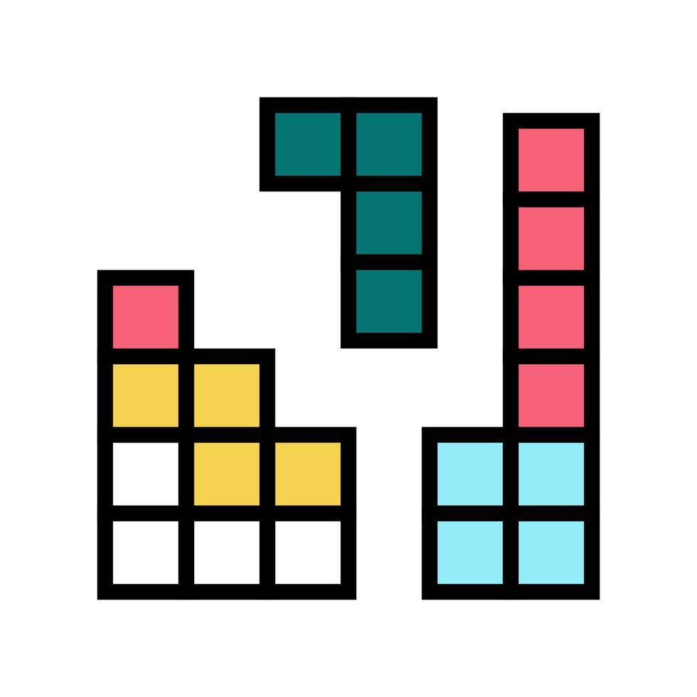 puzzle game color icon vector illustration 10387958 Vector Art at Vecteezy