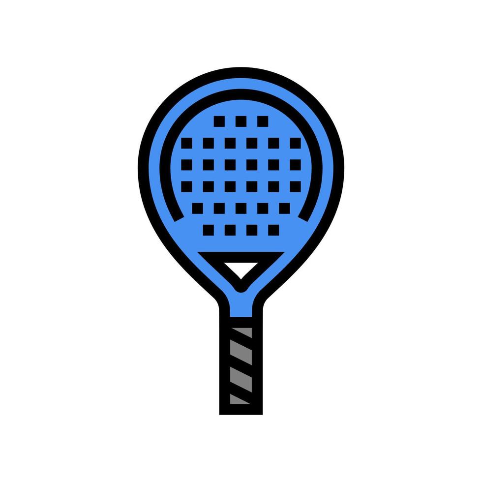 paddle racket color icon vector illustration