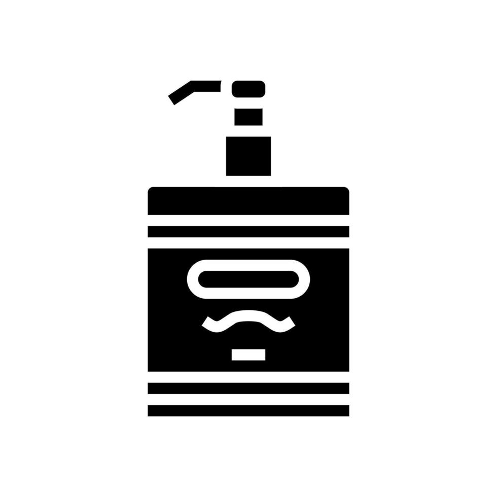 lotion after shave glyph icon vector illustration