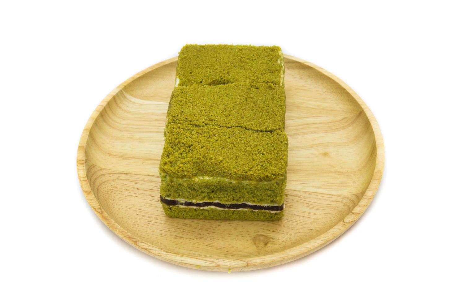 Japanese Matcha green tea cake cheesecake photo