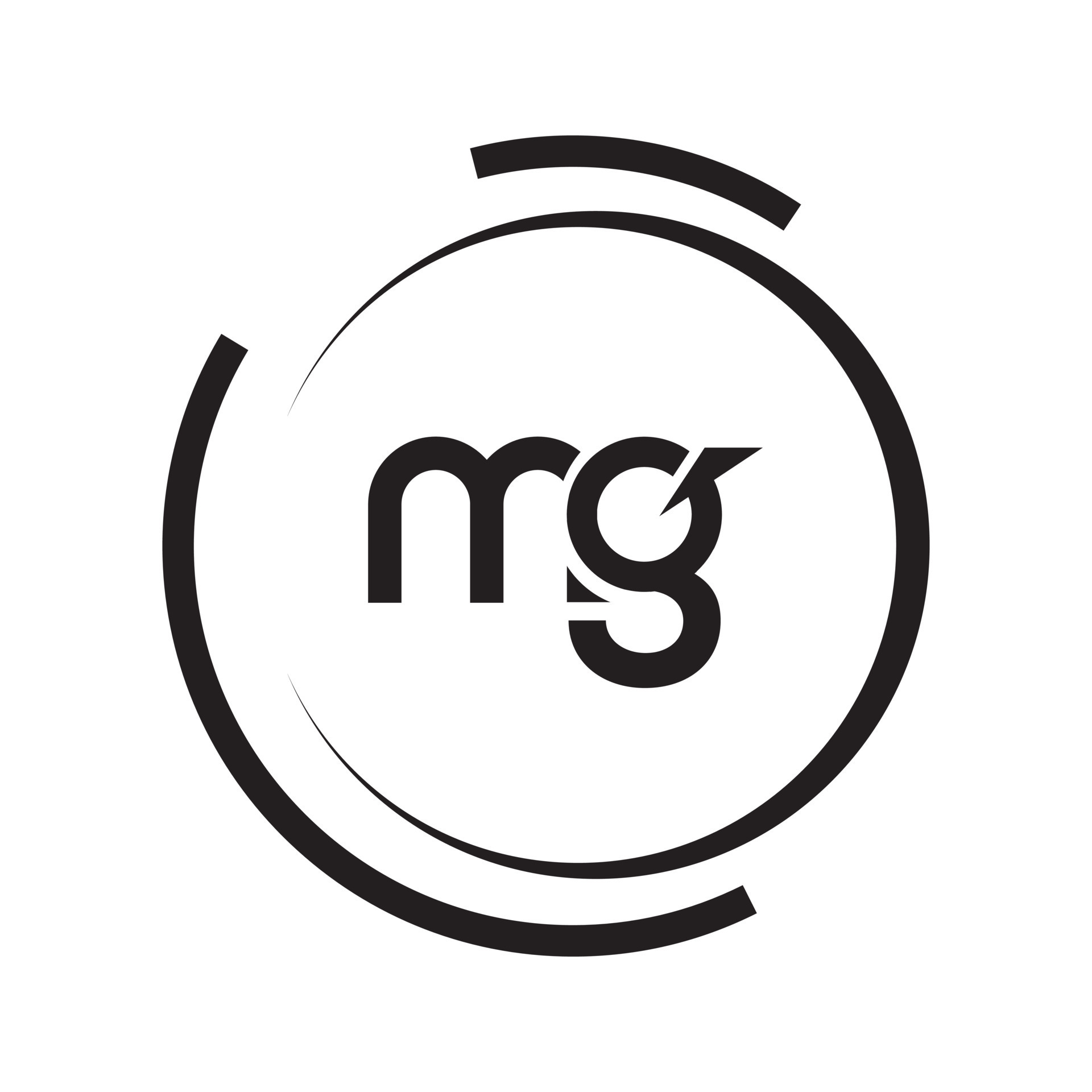 MG Letter Logo Design. Initial letters MG logo icon 10388307 Vector Art ...