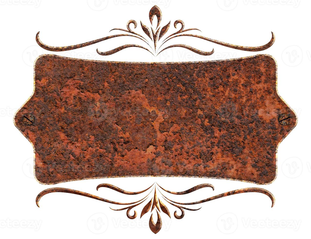 marco de acero viejo decorativo foto