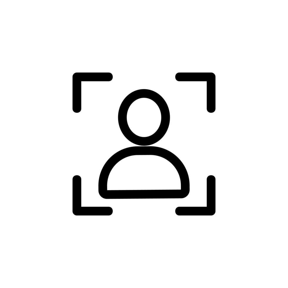 Image of the vector icon. Isolated contour symbol illustration