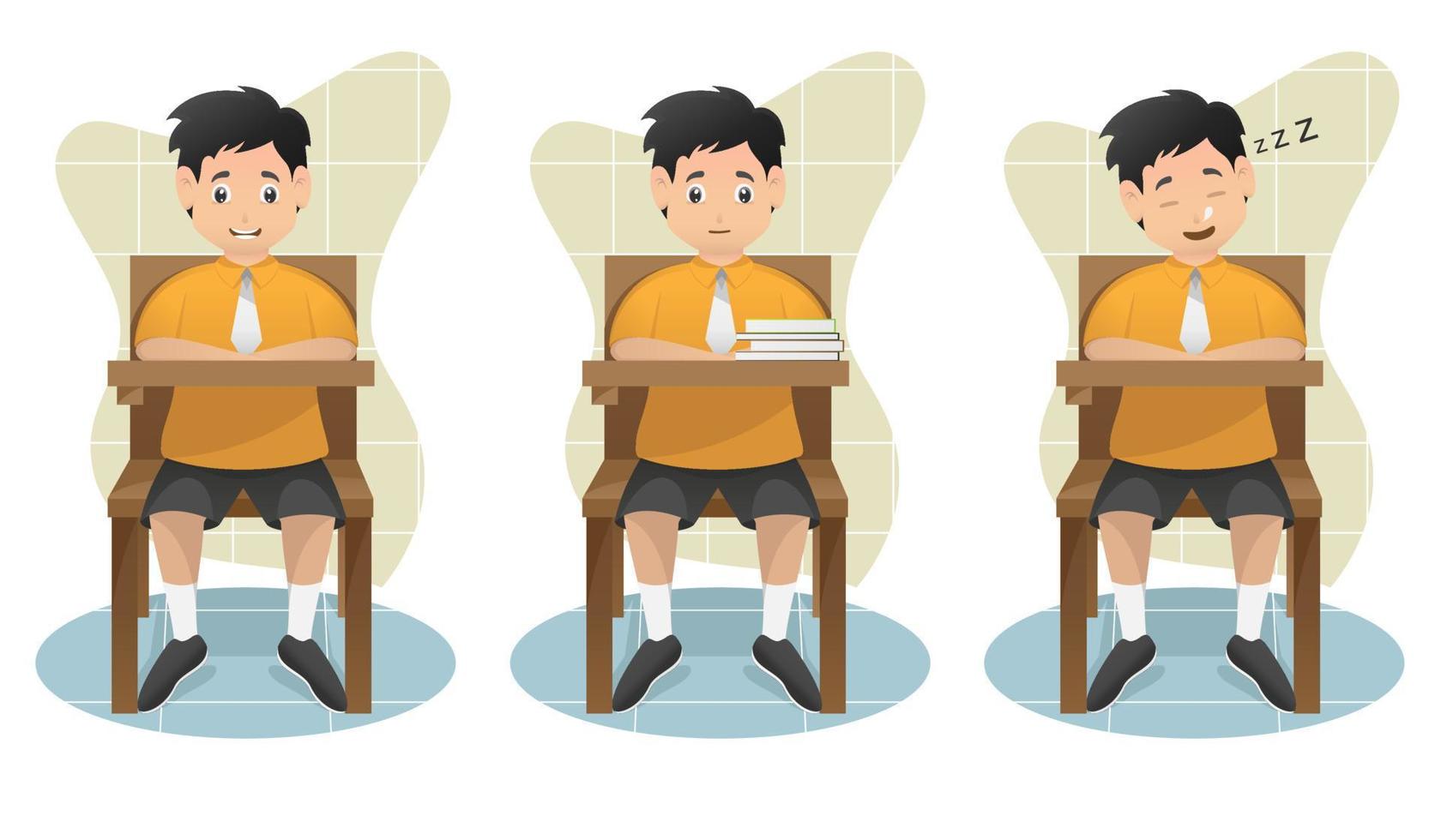 Activities of students in class vector