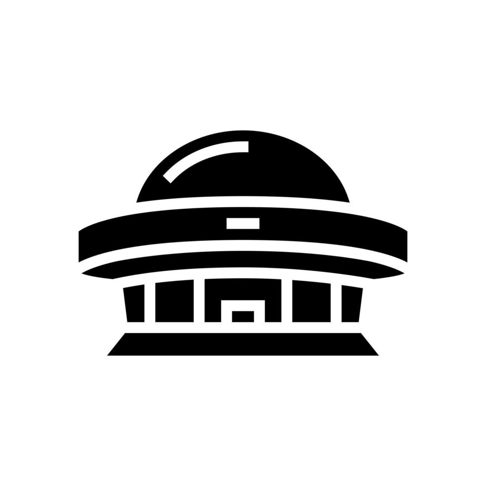 construction planetarium line icon vector illustration