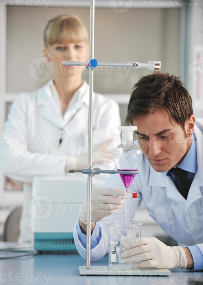 science people in bright lab photo