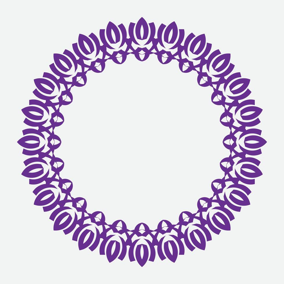 decorative round frames. Vector design elements.