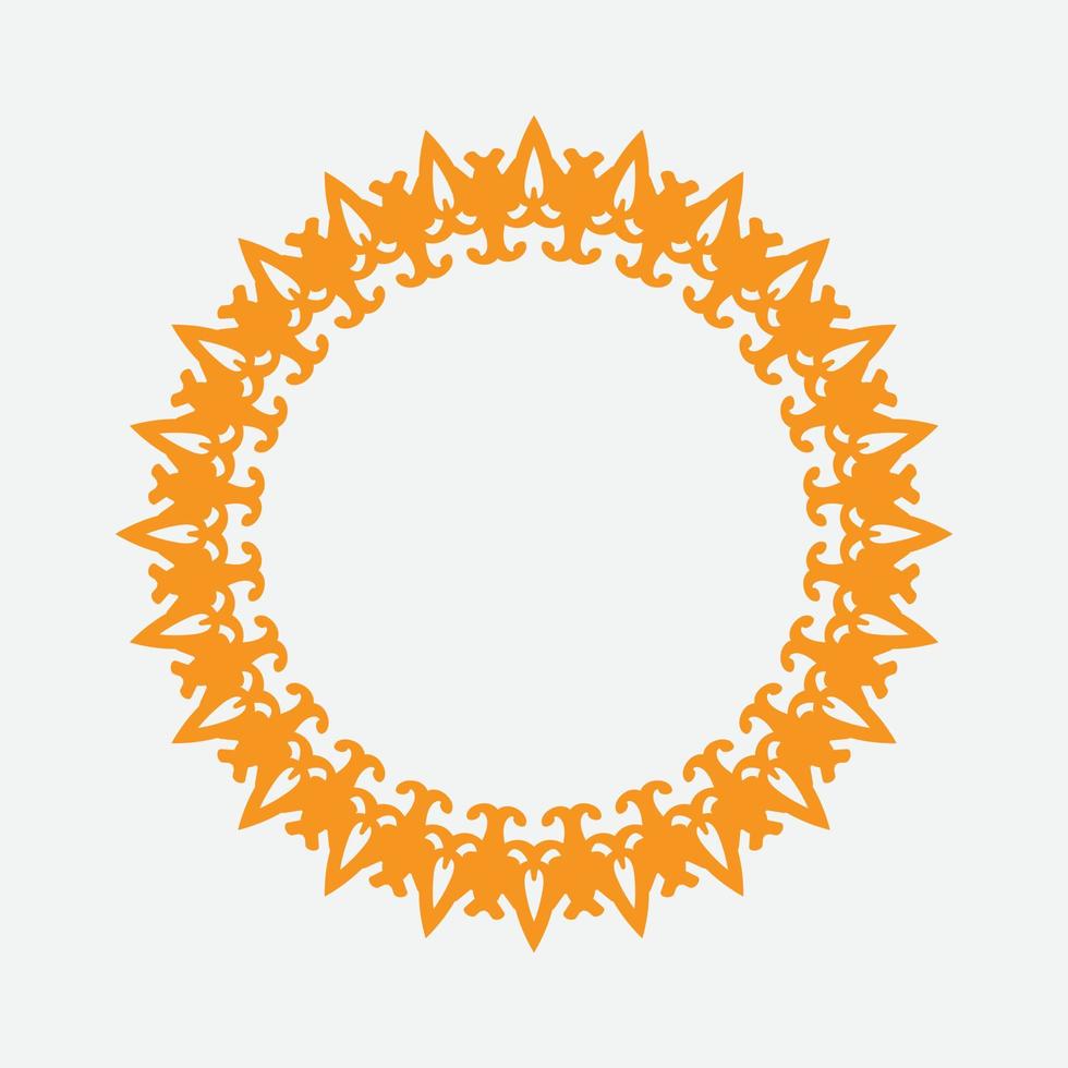 decorative round frames. Vector design elements.