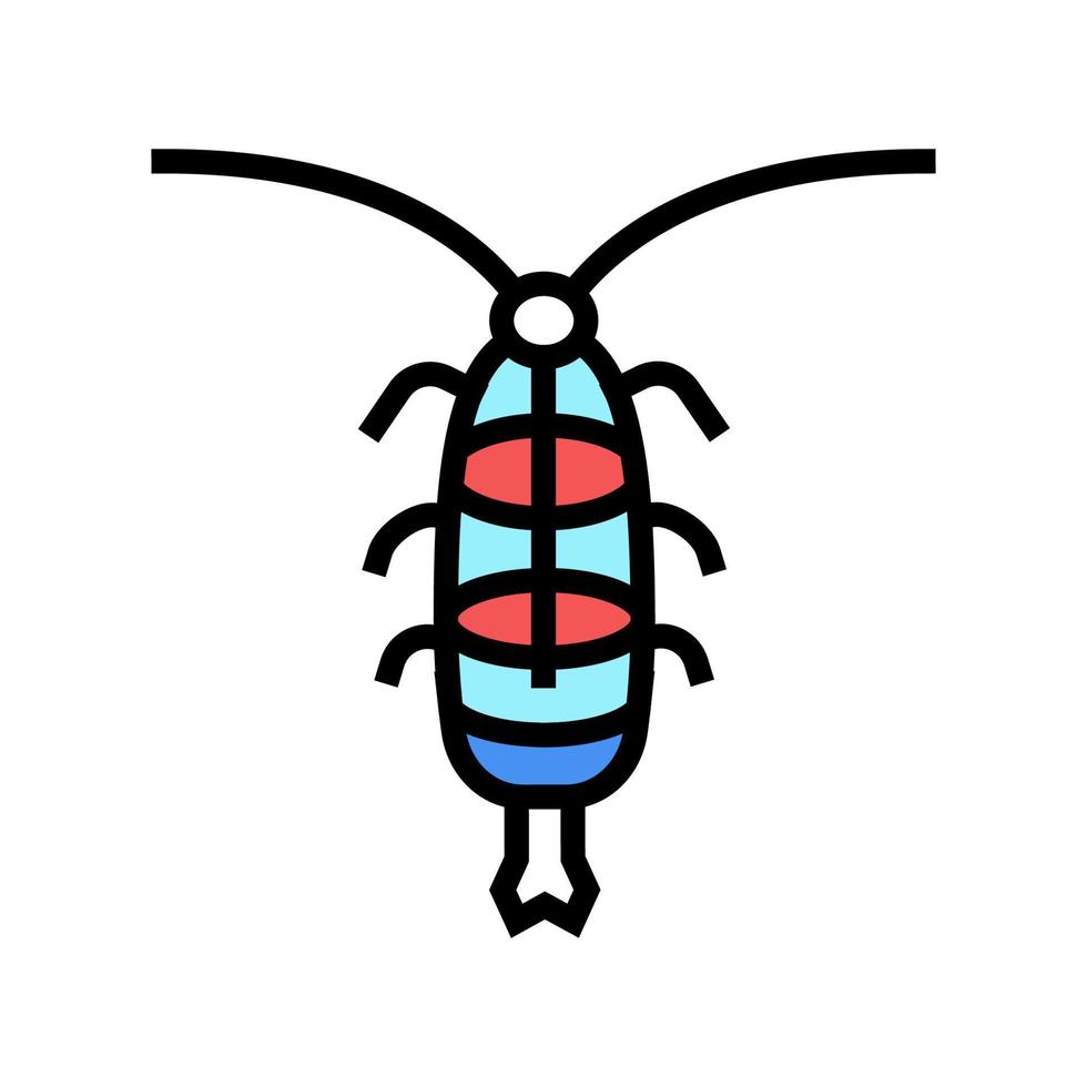 zooplankton ocean color icon vector illustration