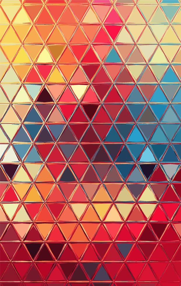 Vector Illustration of abstract vitrage background. Decorative stained glass pattern for design poster, cover, flyer and brochure.